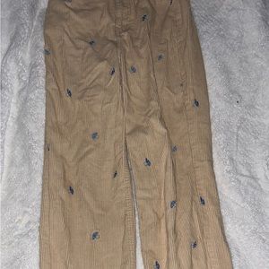 Awesome pacsun boyfriend corduroy brown pants with mushrooms
